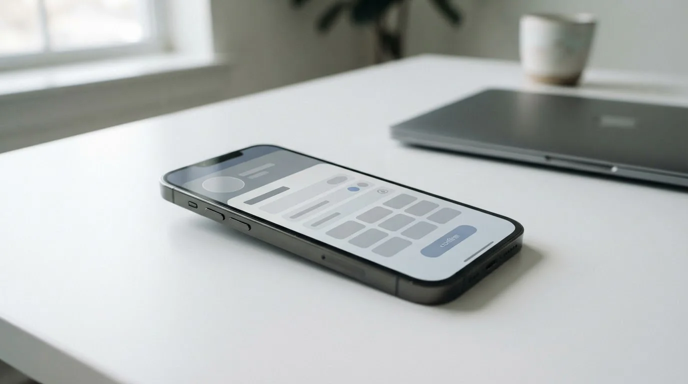 Smartphone mit digitaler Zahlungsschnittstelle für Aircash-Transaktionen