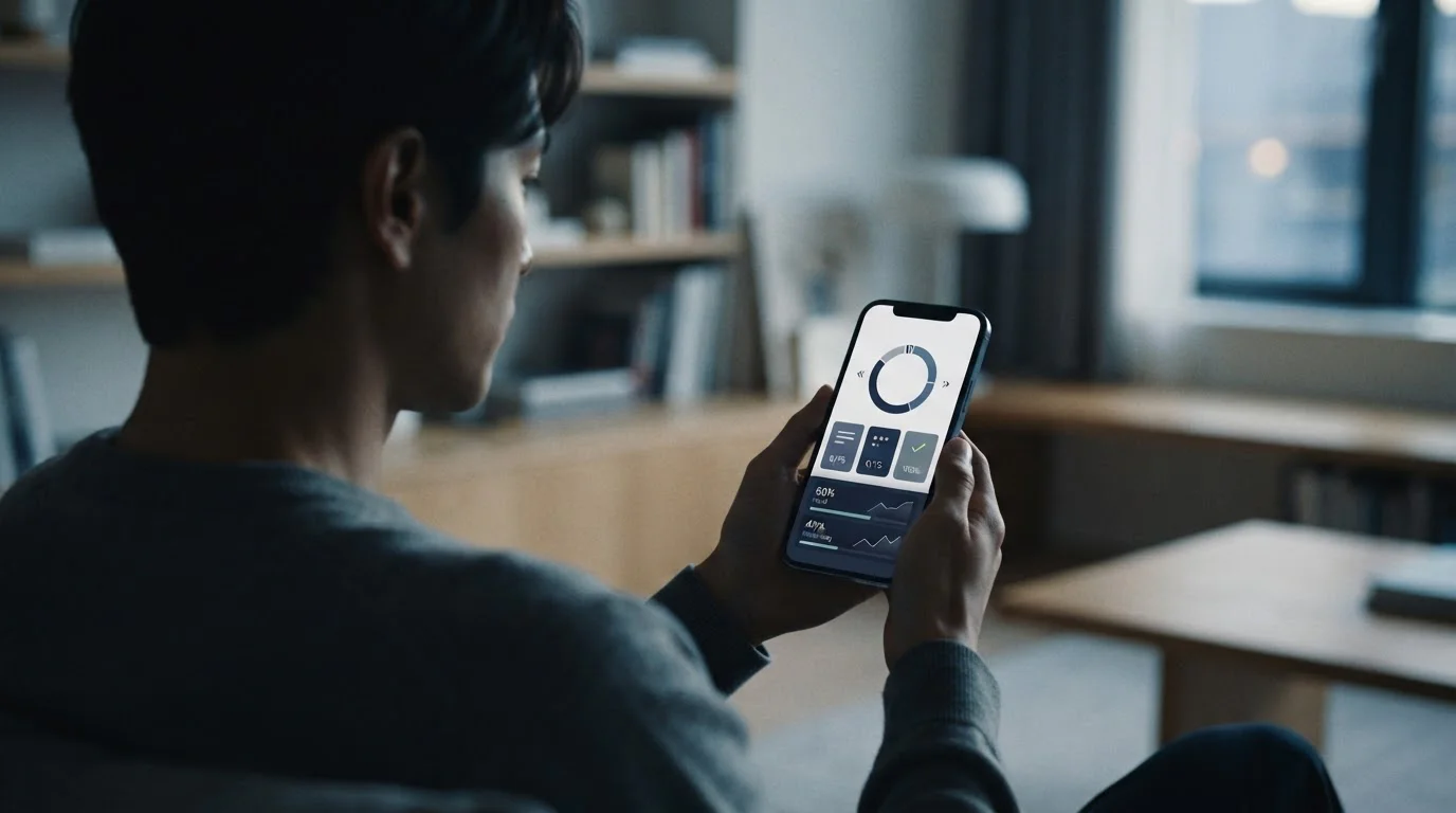 Smartphone mit Wettanbieter-Interface zeigt Limits bei kleinen Einzahlungen