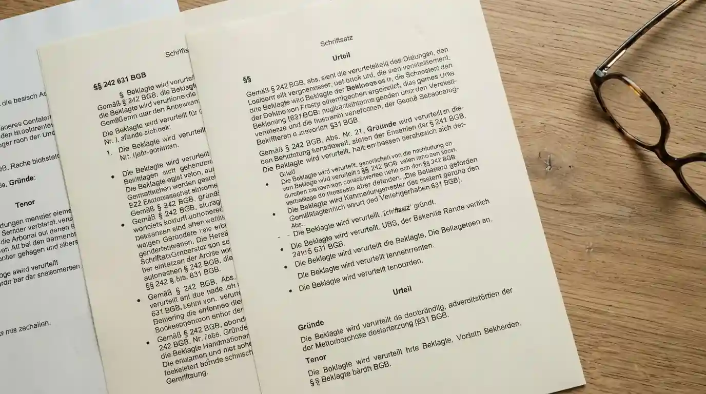 Gesetzestext des Glücksspielstaatsvertrags liegt auf Schreibtisch