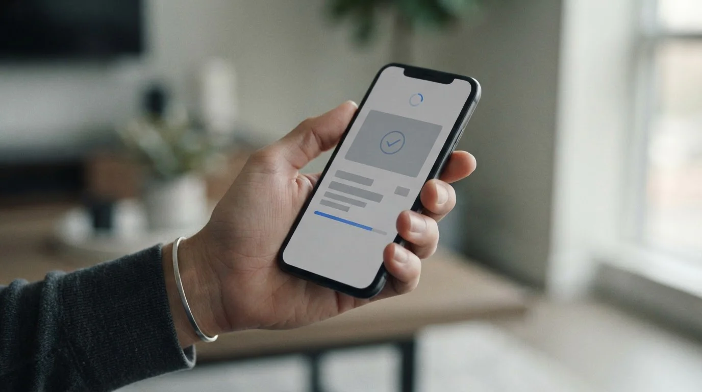 Zahlungsvorgang mit digitaler Zahlungsmethode auf Mobilgerät